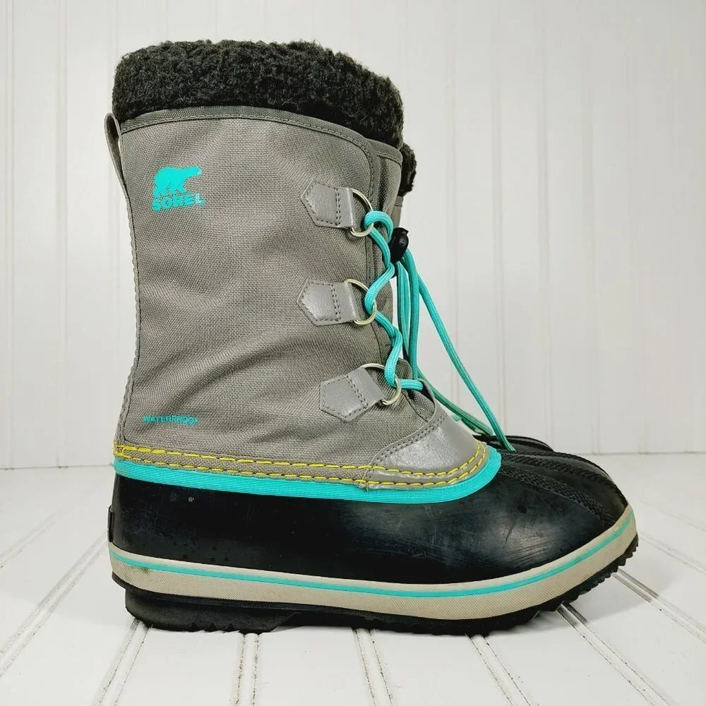 Sorel Waterproof Faux Fur Lace Up Winter Boots H576
